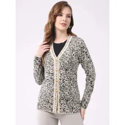 Monte Carlo Black Regular Fit Printed Cardigan-picture-38