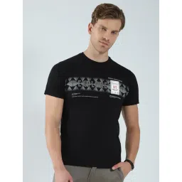 Monte Carlo Black Regular Fit Printed T-Shirt-picture-34