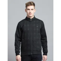 Monte Carlo Black Regular Fit Self Pattern Sweatshirt-picture-33