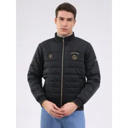 Monte Carlo Black Regular Fit Solid Full Sleeves Jacket-picture-42