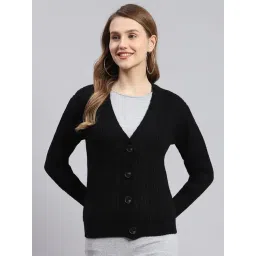 Monte Carlo Black Self Design Cardigan-picture-31