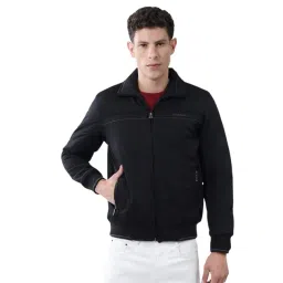 Monte Carlo Black Solid Regular Fit Jacket-image-27