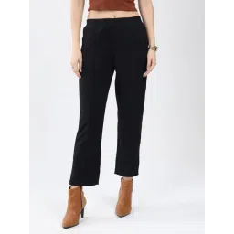 Monte Carlo Black Solid Trousers-picture-35