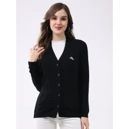 Monte Carlo Black Woven Design Cardigan-picture-36