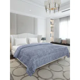 Monte Carlo Blue AC Room 270 GSM Double Bed Blanket image 1