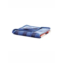 Monte Carlo Blue & Red Mild Winter 600 GSM Single Bed Blanket-picture-16