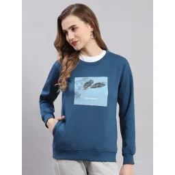 Monte Carlo Blue Printed Pullover-picture-14