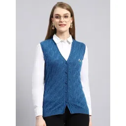 Monte Carlo Blue Regular Fit Cardigan-picture-43