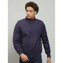 Monte Carlo Blue Regular Fit Checks Jacket-picture-42