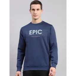 Monte Carlo Blue Regular Fit Printed Sweatshirt-picture-36