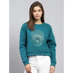 Monte Carlo Blue Regular Fit Printed Sweatshirt-picture-35