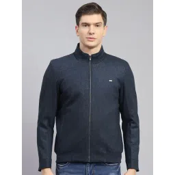 Monte Carlo Blue Regular Fit Self Pattern Jacket-picture-36