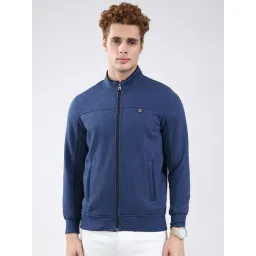 Monte Carlo Blue Solid Regular Fit Sweatshirt-picture-47