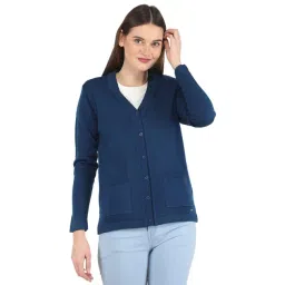 Monte Carlo Blue Woollen Cardigan-picture-18