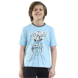 Monte Carlo Boys Blue Cotton Printed T-Shirt-picture-38