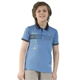 Monte Carlo Boys Blue Printed T-Shirt-picture-24