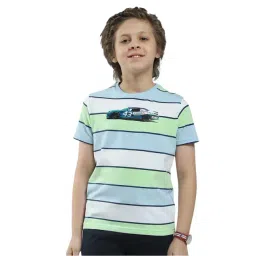 Monte Carlo Boys Blue Striped T-Shirt-picture-43