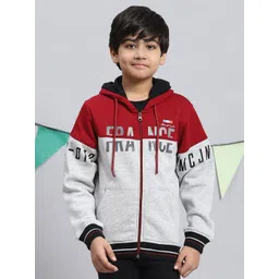 Monte Carlo Boys Colourblocked Hooded Front-Open Sweatshirt-picture-33