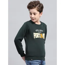 Monte Carlo Boys Cotton Printed Round Neck Long Sleeves Pullover Sweatshirt image 3