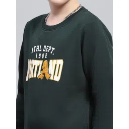 Monte Carlo Boys Cotton Printed Round Neck Long Sleeves Pullover Sweatshirt image 2