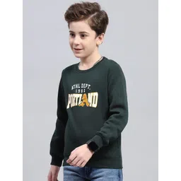 Monte Carlo Boys Cotton Printed Round Neck Long Sleeves Pullover Sweatshirt image 4