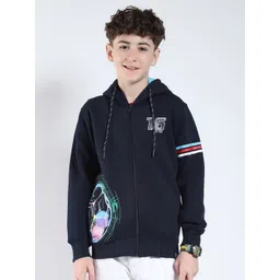 Monte Carlo Boys Graphic Printed Hooded Long Sleeves Cotton Front-Open Sweatshirt-picture-13