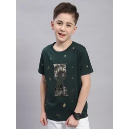 Monte Carlo Boys Graphic Printed Round Neck Cotton T-shirt-picture-26