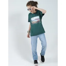 Monte Carlo Boys Green Printed Regular Fit T-Shirt-picture-23