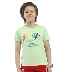 Monte Carlo Boys Green Printed T-Shirt-picture-39