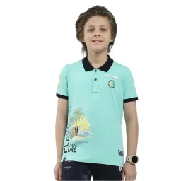 Monte Carlo Boys Green Printed T-Shirt-picture-46