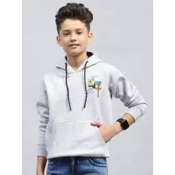 Monte Carlo Boys Grey Cotton Blend Printed Sweatshirt-picture-37