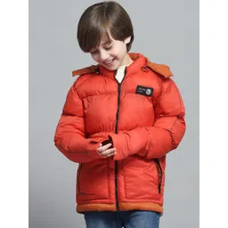 Monte Carlo Boys Hooded Solid Casual Lightweight Puffer Jacket-picture-25