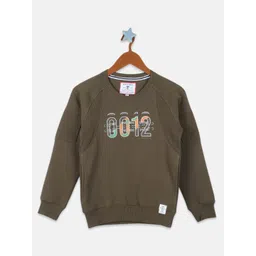 Monte Carlo Boys Olive Green Printed Sweatshirt-picture-44