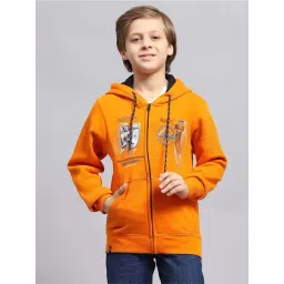 Monte Carlo Boys Orange Printed Full Sleeves Sweatshirt-picture-11
