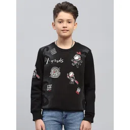 Monte Carlo Boys Printed Cotton Casual Pullover Sweatshirt-picture-38