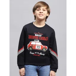 Monte Carlo Boys Printed Cotton Long Sleeves Sweatshirt image 1