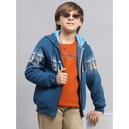 Monte Carlo Boys Printed Hooded Cotton Sweatshirt-picture-34