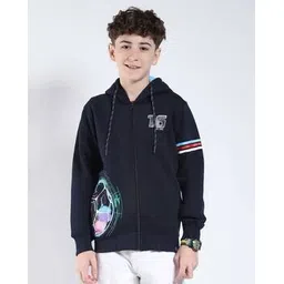 monte carlo Boys Regular Fit Micro Print Sweatshirt-picture-22