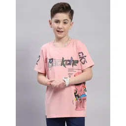 Monte Carlo Boys Round Neck Typography Printed Cotton T-shirt-picture-44