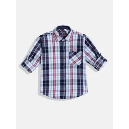 Monte Carlo Boys Tartan Checked Casual Smart Fit Shirt-picture-26