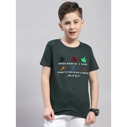 Monte Carlo Boys Typography Printed Casual Round Neck T-shirt-picture-15