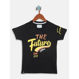 Monte Carlo Boys Typography Printed Cotton T-shirt-picture-44