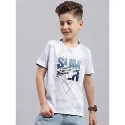 Monte Carlo Boys Typography Printed Cotton  T-shirt-picture-36