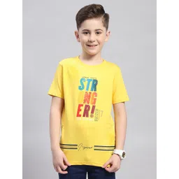 Monte Carlo Boys Typography Printed Cotton T-shirt-picture-55