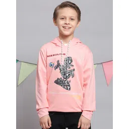 Monte Carlo Boys Typography Printed Hooded Cotton T-shirt-picture-15