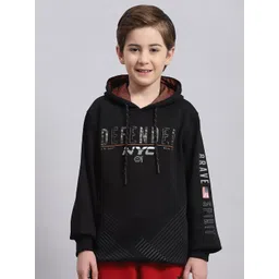 Monte Carlo Boys Typography Printed Hooded Pullover Sweatshirt-picture-23