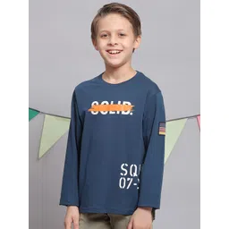 Monte Carlo Boys Typography Printed Long Sleeves Pure Cotton T-Shirt-picture-17