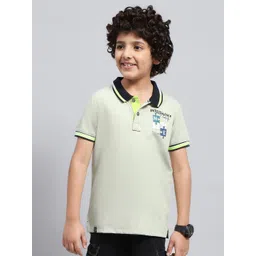 Monte Carlo Boys Typography Printed Polo Collar T-shirt-picture-46