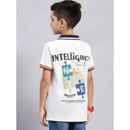 Monte Carlo Boys Typography Printed Polo Collar T-shirt-picture-15