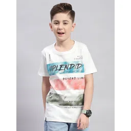 Monte Carlo Boys Typography Printed Pure Cotton T-shirt-picture-56